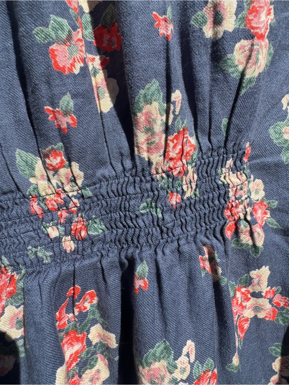 Billabong Navy Floral Button Down - Picture 7 of 7